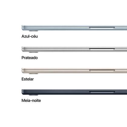 Imagem de Apple Macbook Air 15", M4, com CPU de 10 núcleos, GPU de 10 núcleos, 24GB RAM, 512GB SSD - Azul