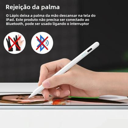 Imagem de Apple Pencil com Rejeição de Palma - Caneta Stylus para iPad Pro 11/12.9 e iPad Air/Mini