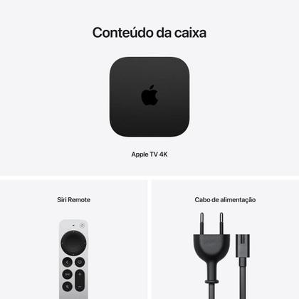 Apple TV 4K 3ª Geração, Wi-Fi, Ethernet 128GB - MN893BZ/A