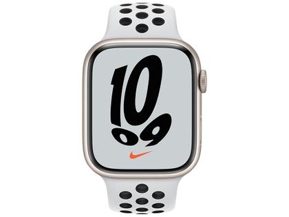 Apple Watch Nike Series 7 45mm GPS + Cellular - Caixa Estelar