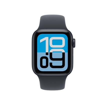 Imagem de Apple Watch SE 3 GPS, Caixa Meia-noite de Alumínio de 40 mm, Pulseira Esportiva Meia-noite, Tamanho M/G - MEHC4AM/A