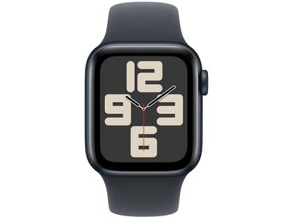 Imagem de Apple Watch SE GPS  Caixa meia-noite de alumínio  40 mm  Pulseira esportiva meia-noite  M/G
