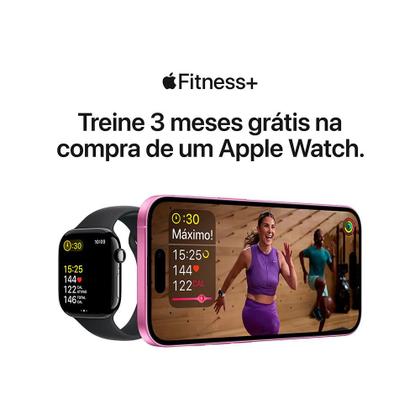 Imagem de Apple Watch SE (GPS + Cellular 40mm) Caixa Meia-noite de Alumínio com Pulseira Esportiva Meia-noite - P/M