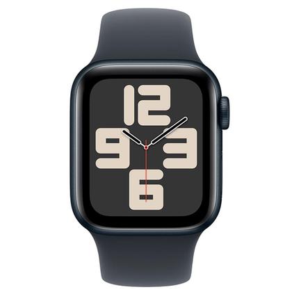 Imagem de Apple Watch SE (GPS + Cellular 40mm) Caixa Meia-noite de Alumínio com Pulseira Esportiva Meia-noite - P/M