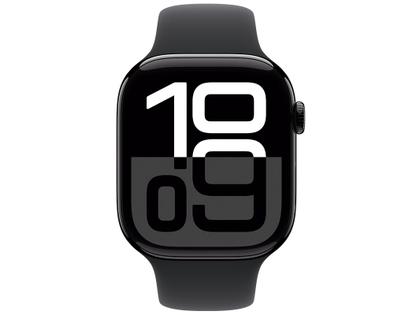 Apple Watch Series 10 GPS Caixa Preta Brilhante de Alumínio 46mm