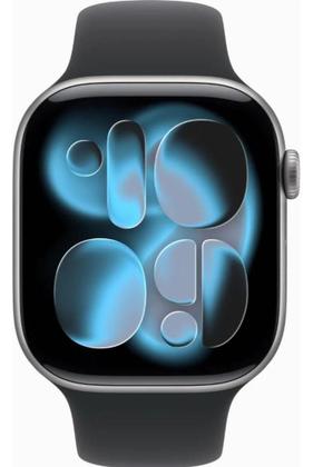 Imagem de Apple.Watch.Series.11 GPS Caixa cinzaespacial alumínio 46mm Pulseira esportiva preta P.M - IMPORTSLI