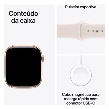 Imagem de Apple.Watch.Series 11 GPS Caixa cor de ouro rosa de alumínio 42 mm