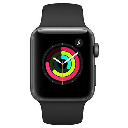 Apple Watch Series 3, 38 mm, Alumínio Cinza Espacial