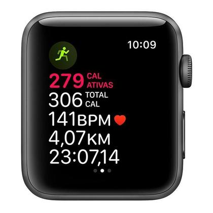 Apple Watch Series 3, 42 mm, Alumínio Cinza Espacial, Pulseira