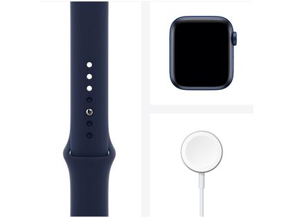Apple Watch Series 6 40mm Azul GPS - Pulseira Esportiva Marinho