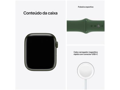 Apple Watch Series 7 45mm GPS + Cellular Verde - Alumínio Pulseira