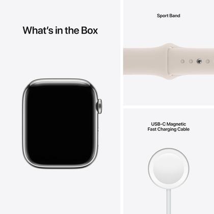 Imagem de Apple Watch Series 7 RENOVADO (GPS + Cellular, 45 MM) prateado