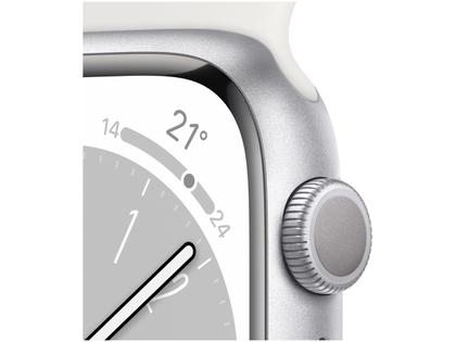 Apple Watch Series 8 41mm GPS Caixa Prateada Alumínio Pulseira