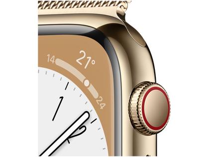 Apple Watch Series 8 41mm GPS + Cellular Caixa Dourada Aço