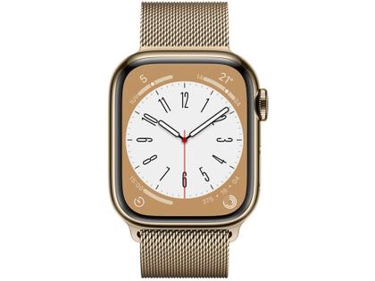 Apple Watch Series 8 41mm GPS + Cellular Caixa Dourada Aço