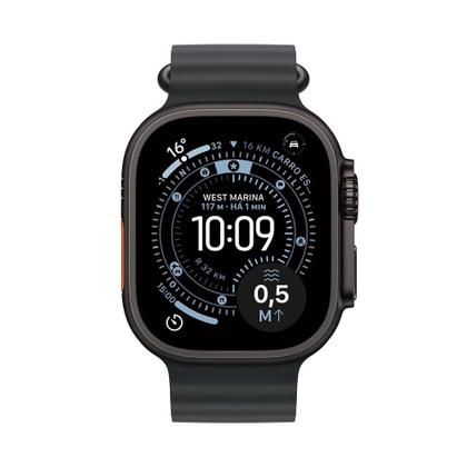 Imagem de Apple Watch Ultra 3 GPS + Cellular Caixa Preta de Titânio 49mm Pulseira Oceano Preta