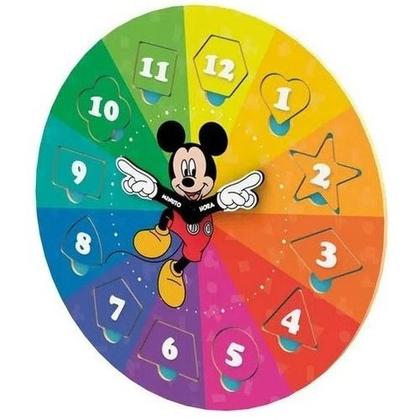 Imagem de Aprendendo As Horas Com Relógio Do Mickey Mouse Pedagógico