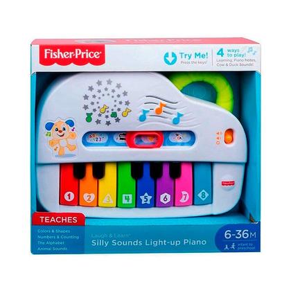 Imagem de Aprender e Brincar Piano do Cachorrinho com Luz e Som Fisher-Price GFX34 - Mattel