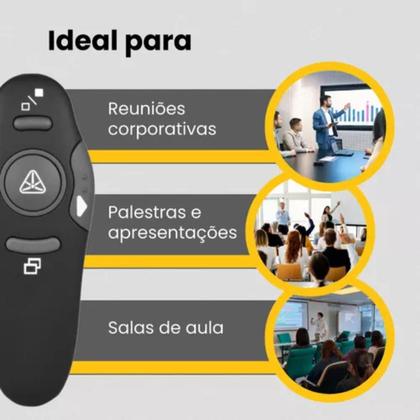 Imagem de Apresentador Controle de Slides com Laser para Power Point Apresentação Projetor Aulas