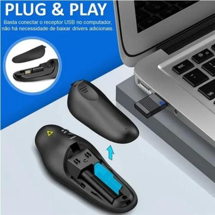 Imagem de Apresentador Controle de Slides com Laser para Power Point Apresentação Projetor Aulas