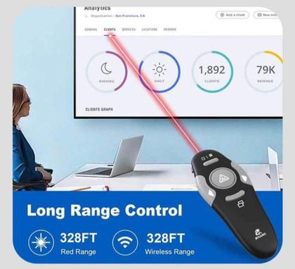Imagem de Apresentador laser Sem Fio Controle Remoto Slide Caneta Multimidia