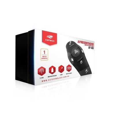 Imagem de Apresentador Passador de Slides Multimídia Wireless com Laser AP-400 C3 Tech