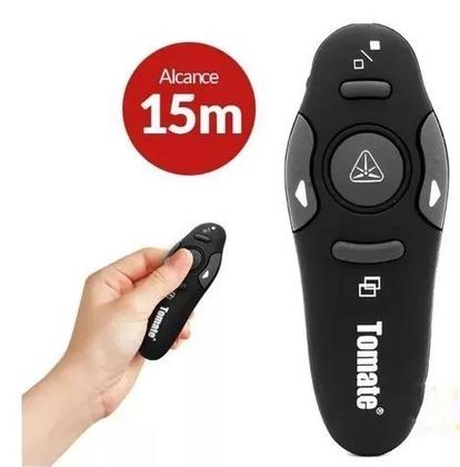 Imagem de Apresentador Slide Apontador Laser Controle Sem Fio Tomate MCT-105 Preto