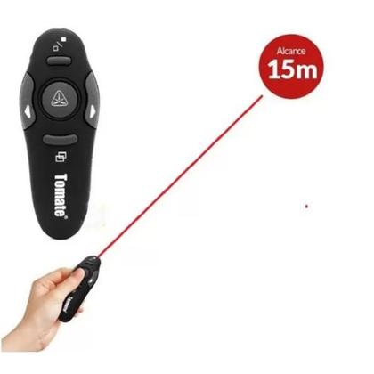 Imagem de Apresentador Slide Apontador Laser Controle Sem Fio Tomate MCT-105 Preto