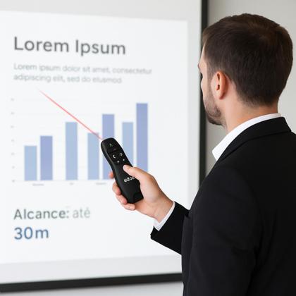 Imagem de Apresentador Slide Passador Apontador Laser Controle Sem Fio Controle usb Slide Laser Sem Fio Profissional
