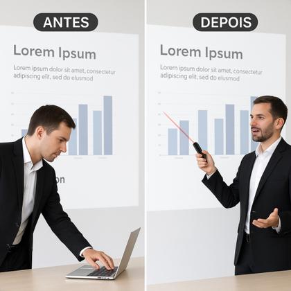 Imagem de Apresentador Slide Passador Apontador Laser Controle Sem Fio Controle usb Slide Laser Sem Fio Profissional