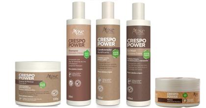 Imagem de Apse Crespo Power Shampoo + Co Wash + Creme De Pentear + Mascara + Condicionador