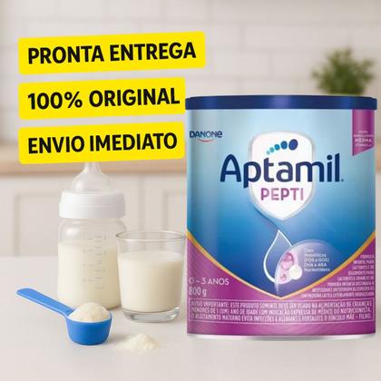 Imagem de Aptamil Pepti Proexpert 800g  Kit com 5 Latas  Fórmula Infantil Danone  De 0 a 3 anos  ORIGINAL