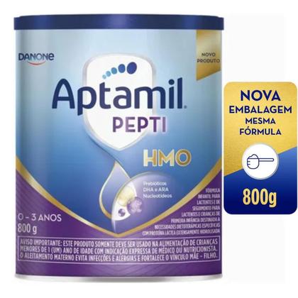 Imagem de Aptamil Pepti Proexpert 800g  Kit com 5 Latas  Fórmula Infantil Danone  De 0 a 3 anos  ORIGINAL