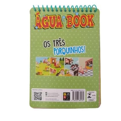 Imagem de Aquabook Agua Book Os Três Porquinhos C/Caneta Recarregável - Pé da Letra