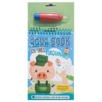 Imagem de Aquabook Agua Book Os Três Porquinhos C/Caneta Recarregável - Pé da Letra