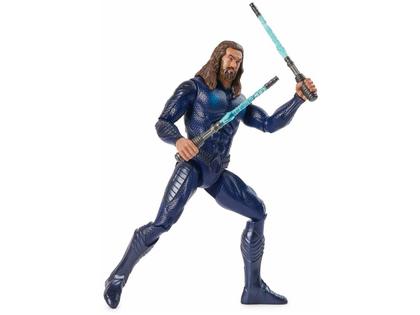 Imagem de Aquaman - Boneco de 30cm Ataque Duplo com Luz e Som DC