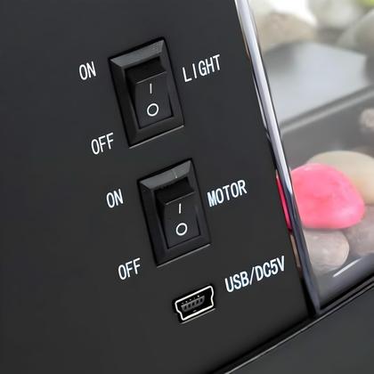 Imagem de Aquário De Mesa USB Com Porta Objetos E Display Digital Tomate MDL-005