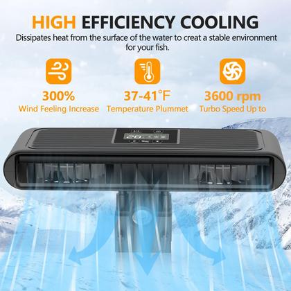 Imagem de Aquarium Chiller Fan hygger Auto Temperature Control