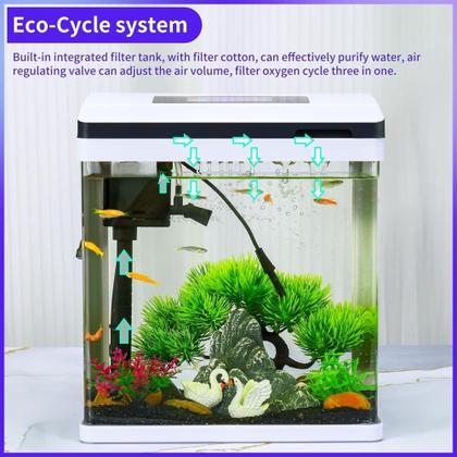 Aquatank Aquario Completo Com Led Termometro Af-245 10l 127v