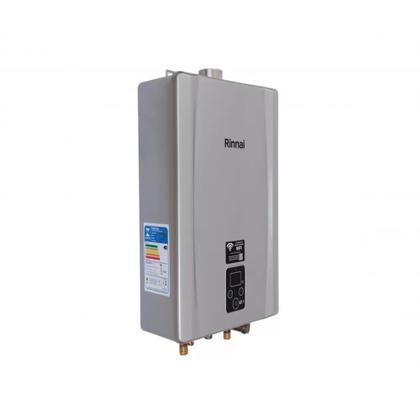 Imagem de Aquecedor a gás digital 21 lts rinnai e21 prata (wi-fi disponível)