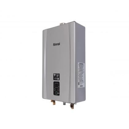Imagem de Aquecedor a gás digital 21 lts rinnai e21 prata (wi-fi disponível)