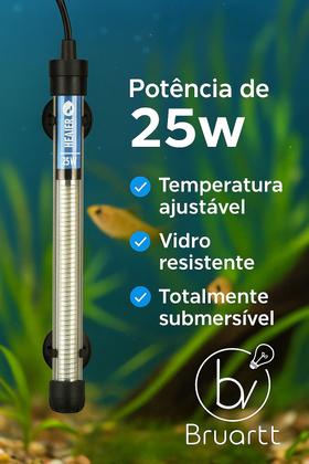 Imagem de Aquecedor Aquário RS-25W Submersível 110v 25lts