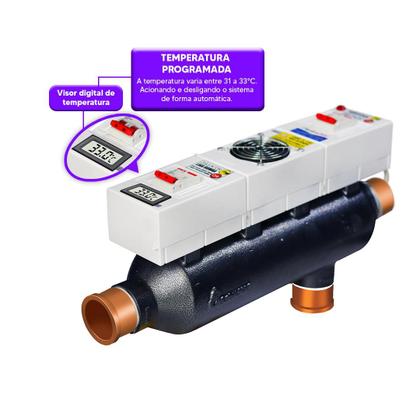 Imagem de Aquecedor Auto Silencioso Econômico Para Piscinas 60 Mil L