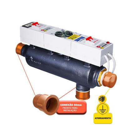 Imagem de Aquecedor Auto Silencioso Econômico Para Piscinas 60 Mil L