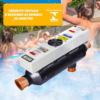 Imagem de Aquecedor Auto Silencioso Econômico Para Piscinas 60 Mil L