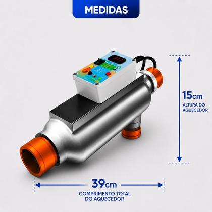 Imagem de Aquecedor Automático CompactoPara Piscinas 30 Mil Litros