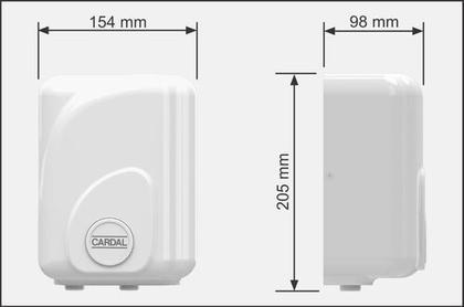 Imagem de Aquecedor Cardal p/ Piscina Modular 4000W - 220V  AQ261/2