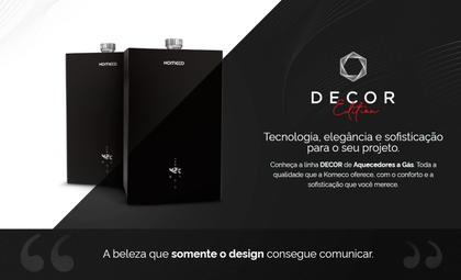 Imagem de Aquecedor De Água A Gás Komeco 21 Litros KO 21BK Decor GN Preto