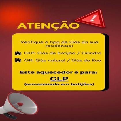 Imagem de Aquecedor de Água a Gás Komeco GLP 16 Litros G2 - Inox