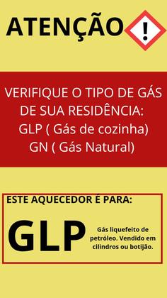 Imagem de Aquecedor De Água A Gás Lorenzetti 15 Litros LZ1600DE-I Inox - GÁS GLP